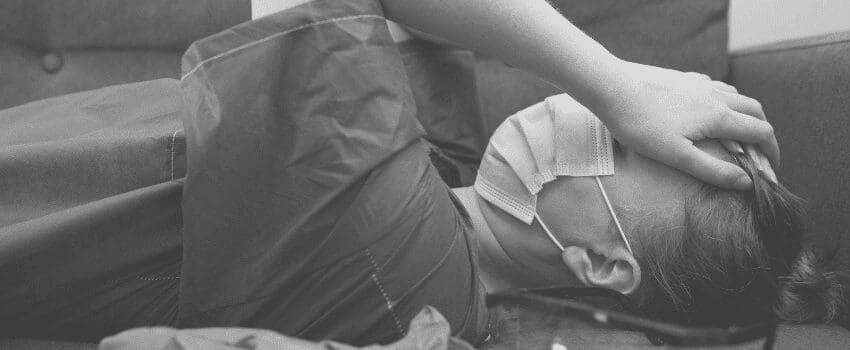 Nurse exhausted